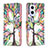 Leather Case Stands Fashionable Pattern Flip Cover Holder B01F for Oppo Reno7 Lite 5G