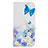 Leather Case Stands Fashionable Pattern Flip Cover Holder B01F for Samsung Galaxy A30 Blue