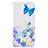 Leather Case Stands Fashionable Pattern Flip Cover Holder B01F for Samsung Galaxy A50 Blue