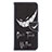 Leather Case Stands Fashionable Pattern Flip Cover Holder B01F for Samsung Galaxy A70 Black
