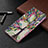 Leather Case Stands Fashionable Pattern Flip Cover Holder B01F for Samsung Galaxy A71 5G