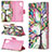 Leather Case Stands Fashionable Pattern Flip Cover Holder B01F for Samsung Galaxy Note 10 Plus 5G