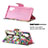Leather Case Stands Fashionable Pattern Flip Cover Holder B01F for Samsung Galaxy Note 10 Plus 5G