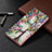 Leather Case Stands Fashionable Pattern Flip Cover Holder B01F for Samsung Galaxy Note 10 Plus 5G