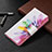 Leather Case Stands Fashionable Pattern Flip Cover Holder B01F for Samsung Galaxy S21 5G