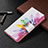 Leather Case Stands Fashionable Pattern Flip Cover Holder B01F for Samsung Galaxy S21 Plus 5G