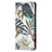 Leather Case Stands Fashionable Pattern Flip Cover Holder B01F for Samsung Galaxy S21 Ultra 5G