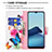 Leather Case Stands Fashionable Pattern Flip Cover Holder B01F for Vivo Y11s