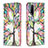 Leather Case Stands Fashionable Pattern Flip Cover Holder B01F for Vivo Y20