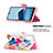 Leather Case Stands Fashionable Pattern Flip Cover Holder B01F for Vivo Y30