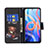 Leather Case Stands Fashionable Pattern Flip Cover Holder B01F for Xiaomi Poco M4 Pro 5G