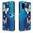 Leather Case Stands Fashionable Pattern Flip Cover Holder B03F for Samsung Galaxy A71 5G Sky Blue