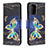 Leather Case Stands Fashionable Pattern Flip Cover Holder B03F for Samsung Galaxy Note 20 5G