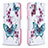 Leather Case Stands Fashionable Pattern Flip Cover Holder B03F for Samsung Galaxy Note 20 5G Colorful