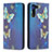 Leather Case Stands Fashionable Pattern Flip Cover Holder B03F for Samsung Galaxy S21 Plus 5G