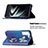 Leather Case Stands Fashionable Pattern Flip Cover Holder B03F for Samsung Galaxy S21 Plus 5G