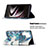 Leather Case Stands Fashionable Pattern Flip Cover Holder B03F for Samsung Galaxy S21 Ultra 5G