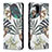 Leather Case Stands Fashionable Pattern Flip Cover Holder B03F for Samsung Galaxy S21 Ultra 5G