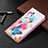 Leather Case Stands Fashionable Pattern Flip Cover Holder B03F for Samsung Galaxy S22 5G