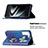 Leather Case Stands Fashionable Pattern Flip Cover Holder B03F for Samsung Galaxy S23 Plus 5G