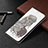 Leather Case Stands Fashionable Pattern Flip Cover Holder B03F for Samsung Galaxy S23 Ultra 5G Gray