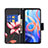 Leather Case Stands Fashionable Pattern Flip Cover Holder B03F for Xiaomi Redmi Note 11S 5G