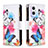 Leather Case Stands Fashionable Pattern Flip Cover Holder B04F for OnePlus Nord N20 5G Colorful