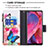 Leather Case Stands Fashionable Pattern Flip Cover Holder B04F for OnePlus Nord N200 5G