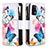 Leather Case Stands Fashionable Pattern Flip Cover Holder B04F for Oppo A94 4G