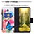 Leather Case Stands Fashionable Pattern Flip Cover Holder B04F for Oppo Reno7 5G