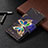 Leather Case Stands Fashionable Pattern Flip Cover Holder B04F for Samsung Galaxy A70