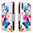 Leather Case Stands Fashionable Pattern Flip Cover Holder B04F for Samsung Galaxy A70 Colorful