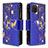 Leather Case Stands Fashionable Pattern Flip Cover Holder B04F for Samsung Galaxy Note 10 Lite