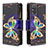 Leather Case Stands Fashionable Pattern Flip Cover Holder B04F for Samsung Galaxy S20