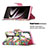 Leather Case Stands Fashionable Pattern Flip Cover Holder B04F for Samsung Galaxy S21 Ultra 5G