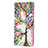 Leather Case Stands Fashionable Pattern Flip Cover Holder B04F for Samsung Galaxy S21 Ultra 5G