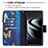 Leather Case Stands Fashionable Pattern Flip Cover Holder B04F for Samsung Galaxy S22 Plus 5G
