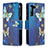 Leather Case Stands Fashionable Pattern Flip Cover Holder B04F for Samsung Galaxy S23 5G