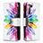 Leather Case Stands Fashionable Pattern Flip Cover Holder B04F for Samsung Galaxy S23 5G Colorful