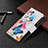 Leather Case Stands Fashionable Pattern Flip Cover Holder B04F for Vivo Y11s