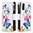 Leather Case Stands Fashionable Pattern Flip Cover Holder B04F for Vivo Y20s