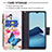 Leather Case Stands Fashionable Pattern Flip Cover Holder B04F for Vivo Y30