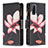 Leather Case Stands Fashionable Pattern Flip Cover Holder B04F for Vivo Y30