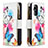 Leather Case Stands Fashionable Pattern Flip Cover Holder B04F for Xiaomi Mi 11X Pro 5G Colorful