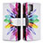 Leather Case Stands Fashionable Pattern Flip Cover Holder B05F for Samsung Galaxy S21 Ultra 5G