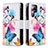 Leather Case Stands Fashionable Pattern Flip Cover Holder B05F for Samsung Galaxy S21 Ultra 5G Hot Pink