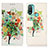 Leather Case Stands Fashionable Pattern Flip Cover Holder D02Y for Motorola Moto E20 Colorful