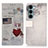 Leather Case Stands Fashionable Pattern Flip Cover Holder D02Y for Motorola Moto Edge S30 5G