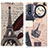 Leather Case Stands Fashionable Pattern Flip Cover Holder D02Y for Motorola Moto G Pure