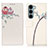 Leather Case Stands Fashionable Pattern Flip Cover Holder D02Y for Motorola Moto G200 5G